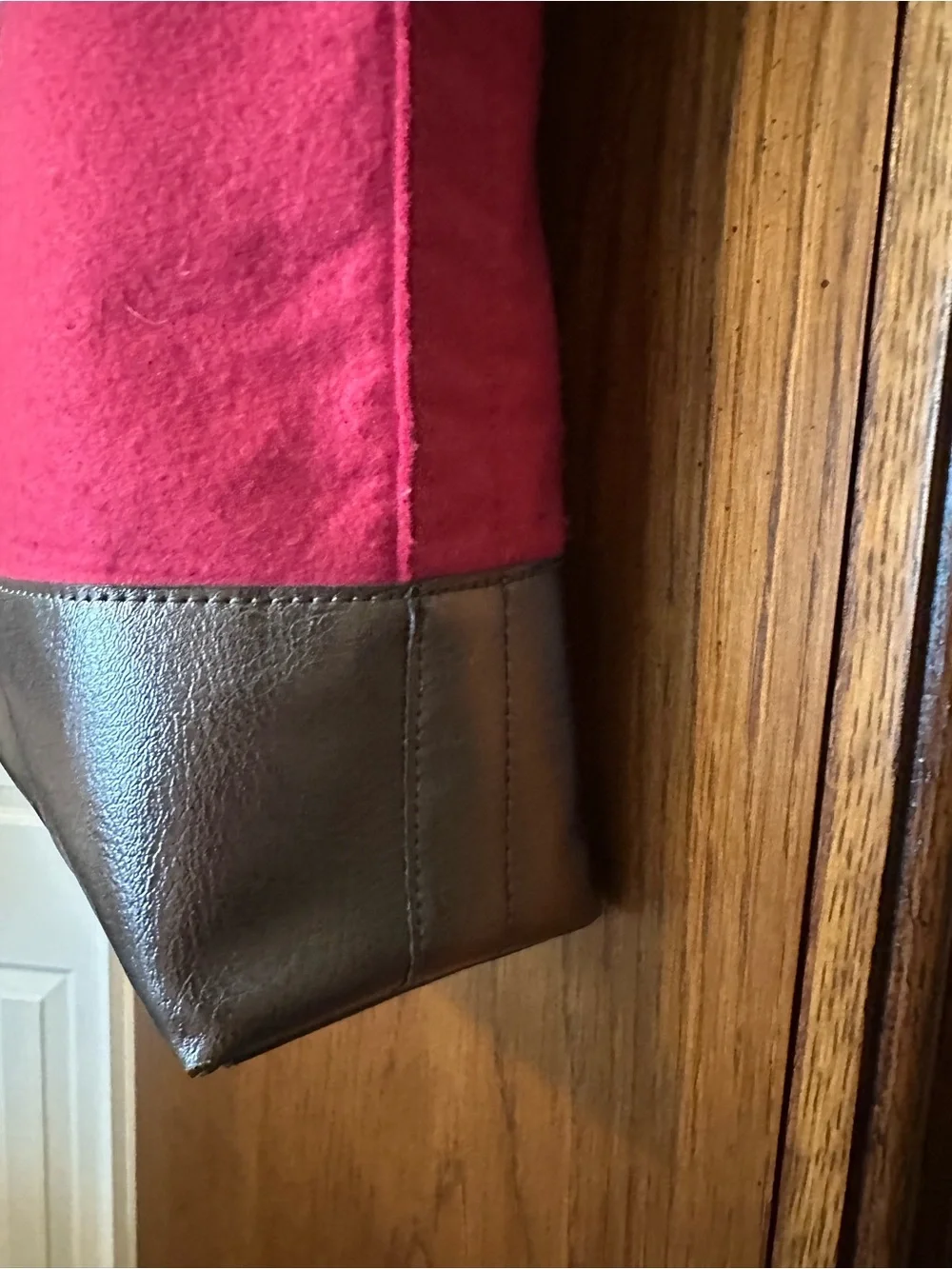 Talbots Pink Tote with Metallic Silver Trim